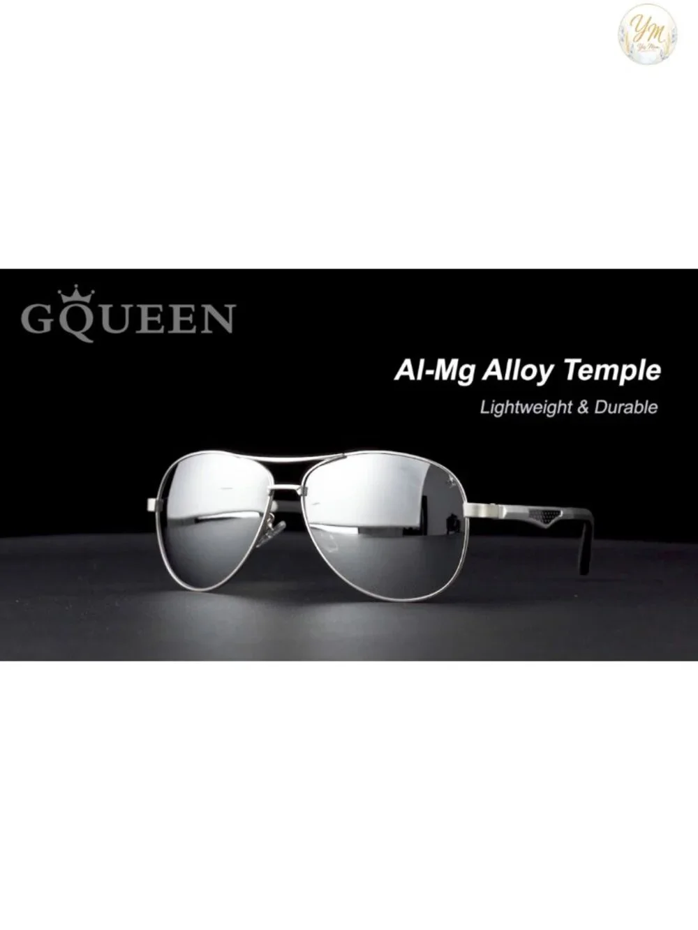 Classic Polarized Sunglasses UV400 Al-Mg Alloy Frame Spring Hinges